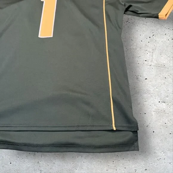 Colorado State Rams #1 Football Jersey Men’s M Green Gold Hanes NCAA - Picture 6 of 10